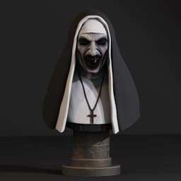 The Nun bust (Pre-Supported) 3d model