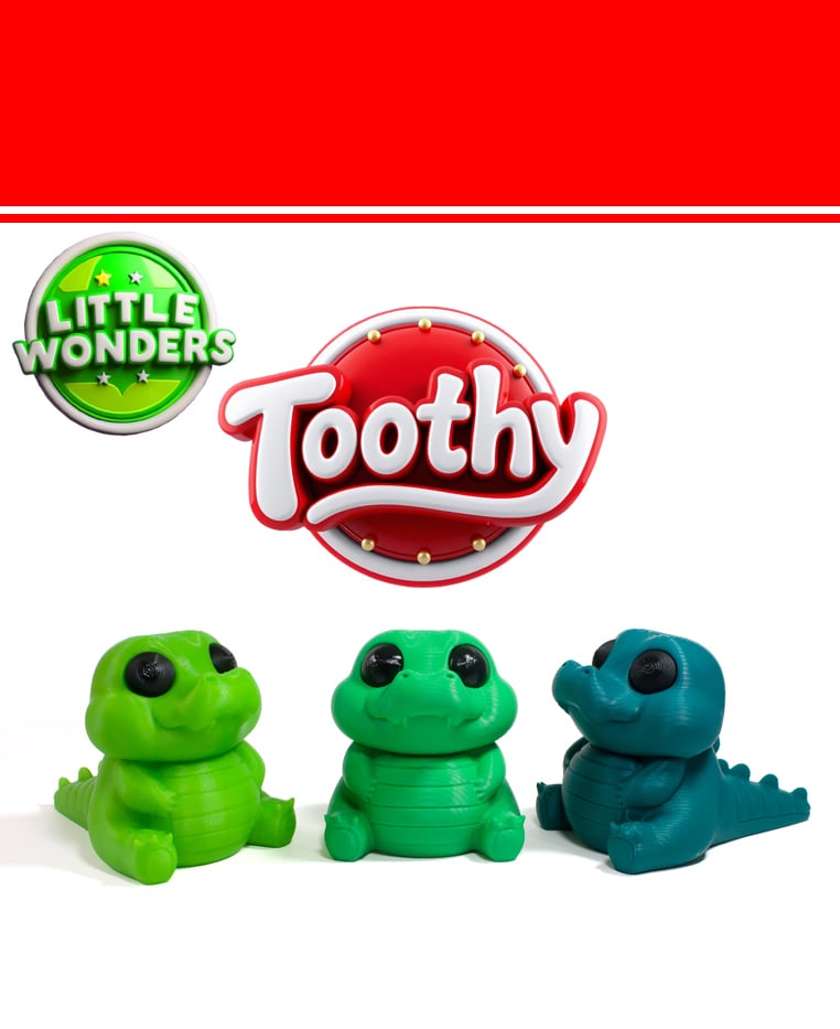 Toothy Baby Croc 3d model