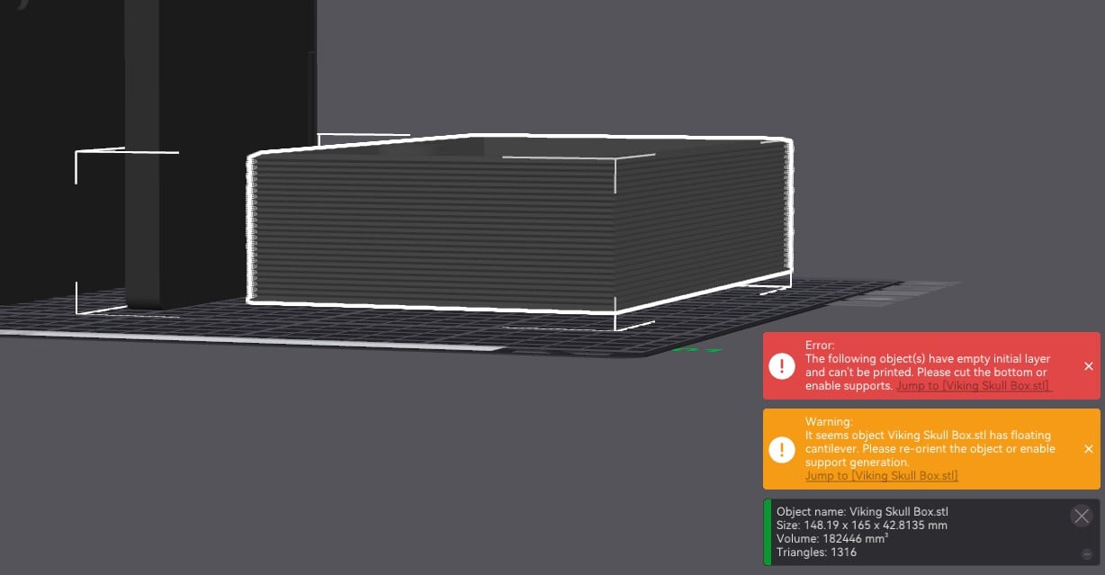 I love the book boxes, but I'm getting an error message in Bambu Studio on the bottom box STL