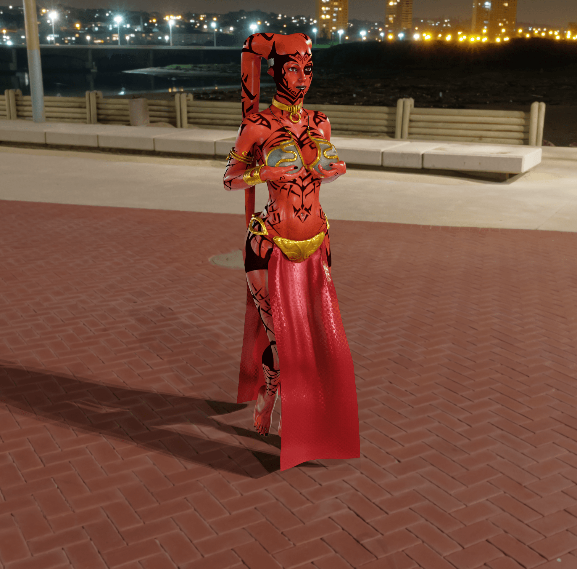 Twilek Slave Woman 3d model