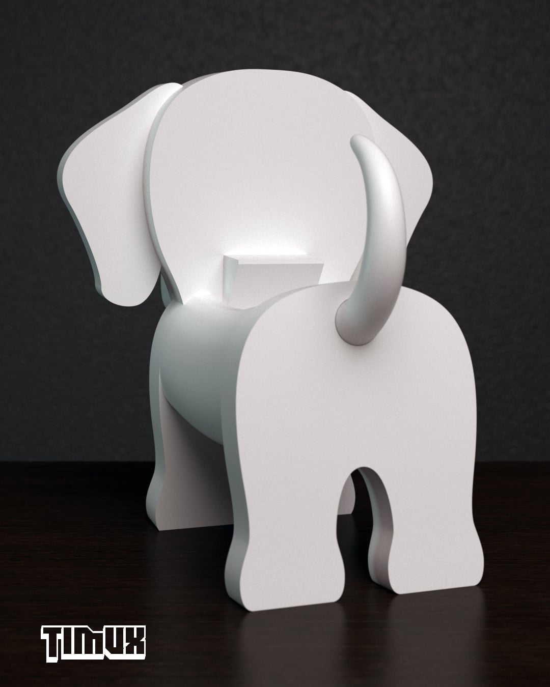 DALMATIAN GLASSES HOLDER - BLANK VERSION 3d model