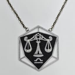 Libra Astrology Pendant 3d model