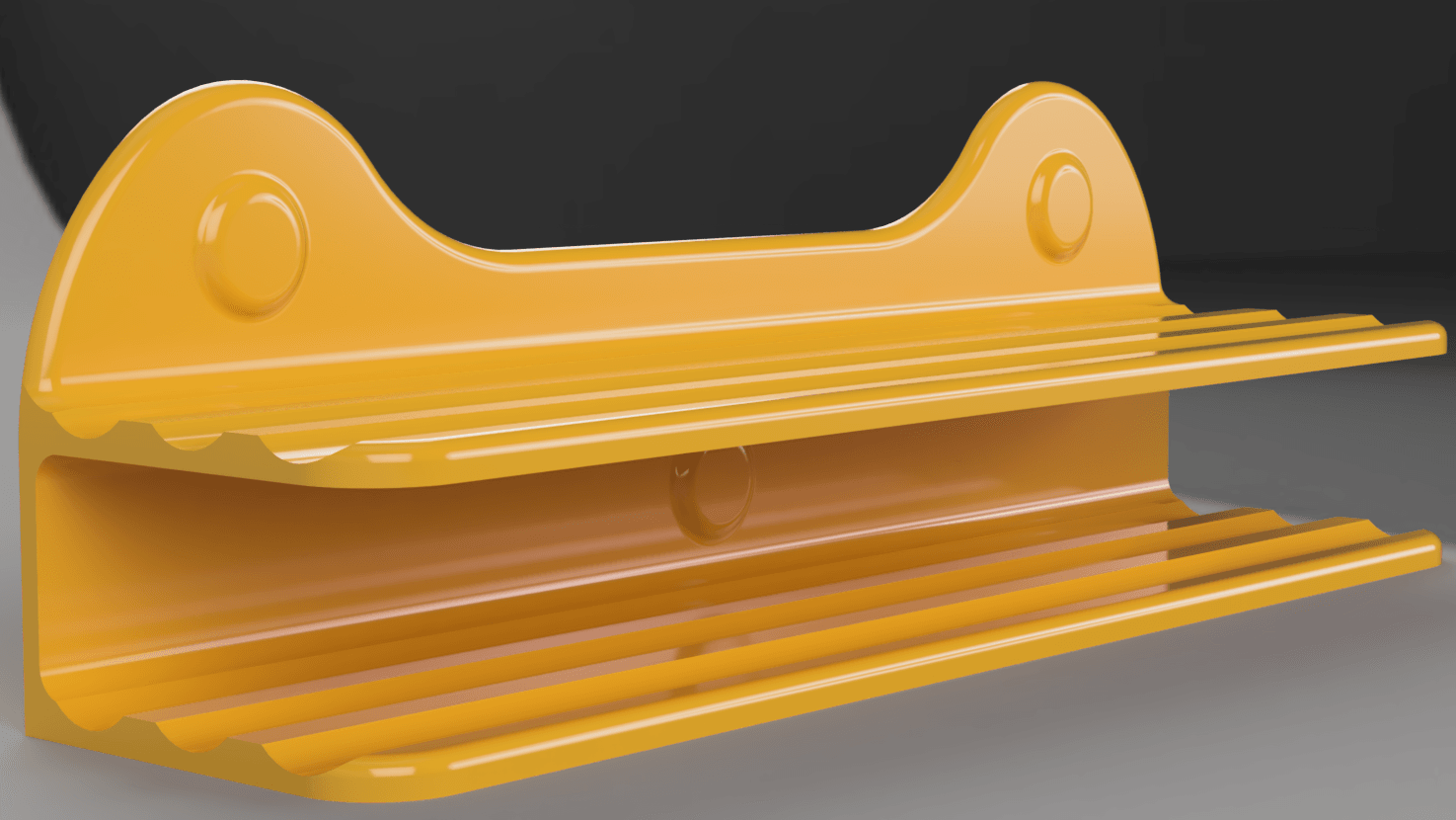 Suction Cup/Magnetic Dry Erase Shelf 3d model
