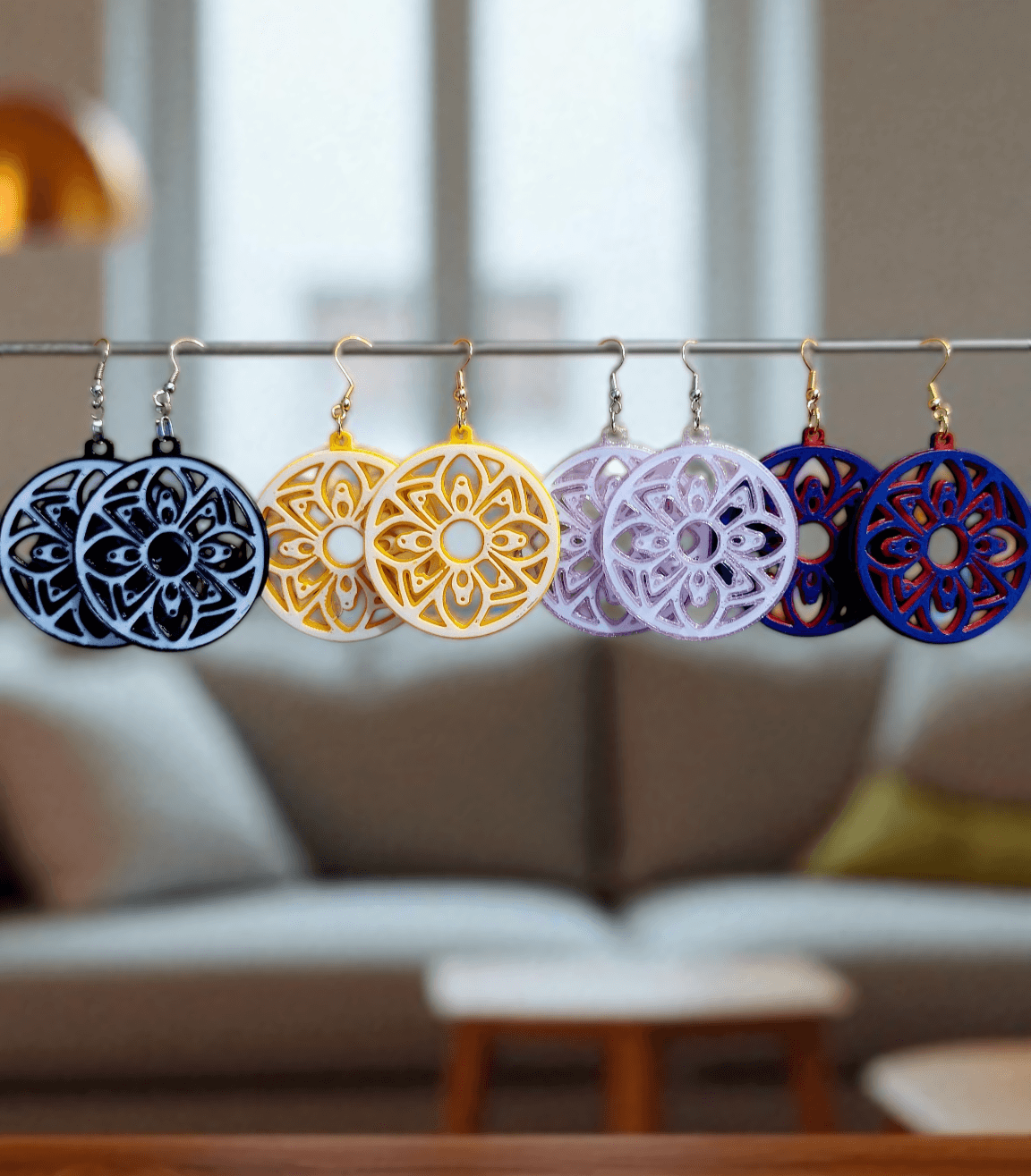 Chic and a Little Boho Earrings, Pendant or more 3d model