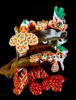 Gingerbread Medium and Baby Dragon (Personal Use) 3d model
