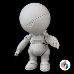 Foldable robot Marvin 2005 from Hitchhiker's Guide 3d model