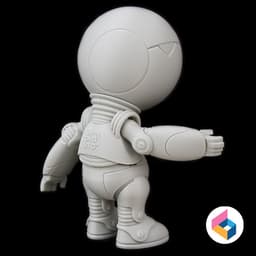 Foldable robot Marvin 2005 from Hitchhiker's Guide 3d model