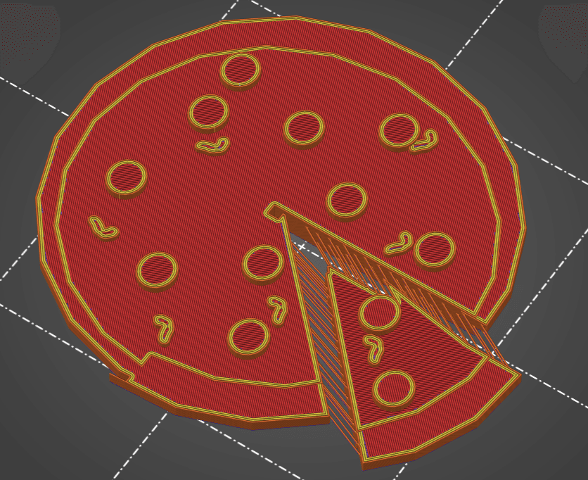 Hairify stringy pizza 3d model