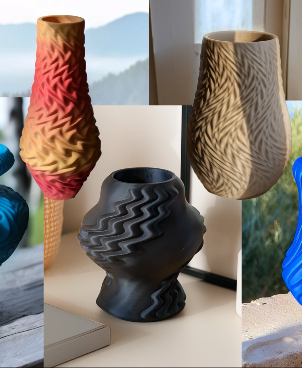 Facets Vase - Patterned Vase 3d model