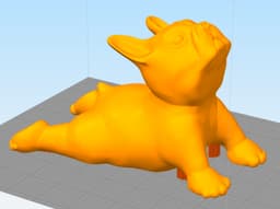 Boston Terrier Dog Yoga Pose 3 3d model