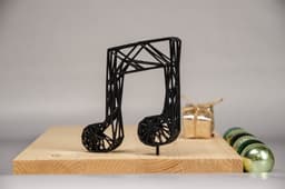 Musical Note Grid Design - Pre-supported 3d model