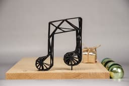 Musical Note Grid Design - Pre-supported 3d model