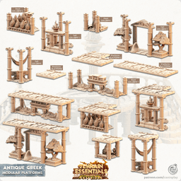 Antique Greek City (Pre-Supported) 3d model