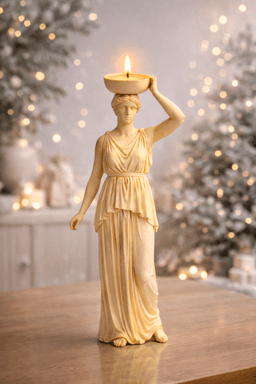 Greek Goddess Candle Holder STL 3d model
