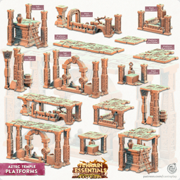 Aztec Temple Set (Pre-Supported) 3d model
