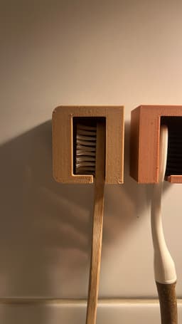 ToothBrush Wall Mount 3d model
