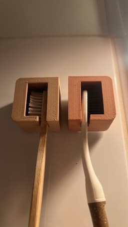 ToothBrush Wall Mount 3d model