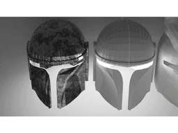 Custom Mandolorian knight helmet 3d model