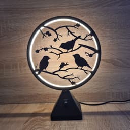 Ring LED Lamp - Set 2 - 10 interchangeable faces 3d model