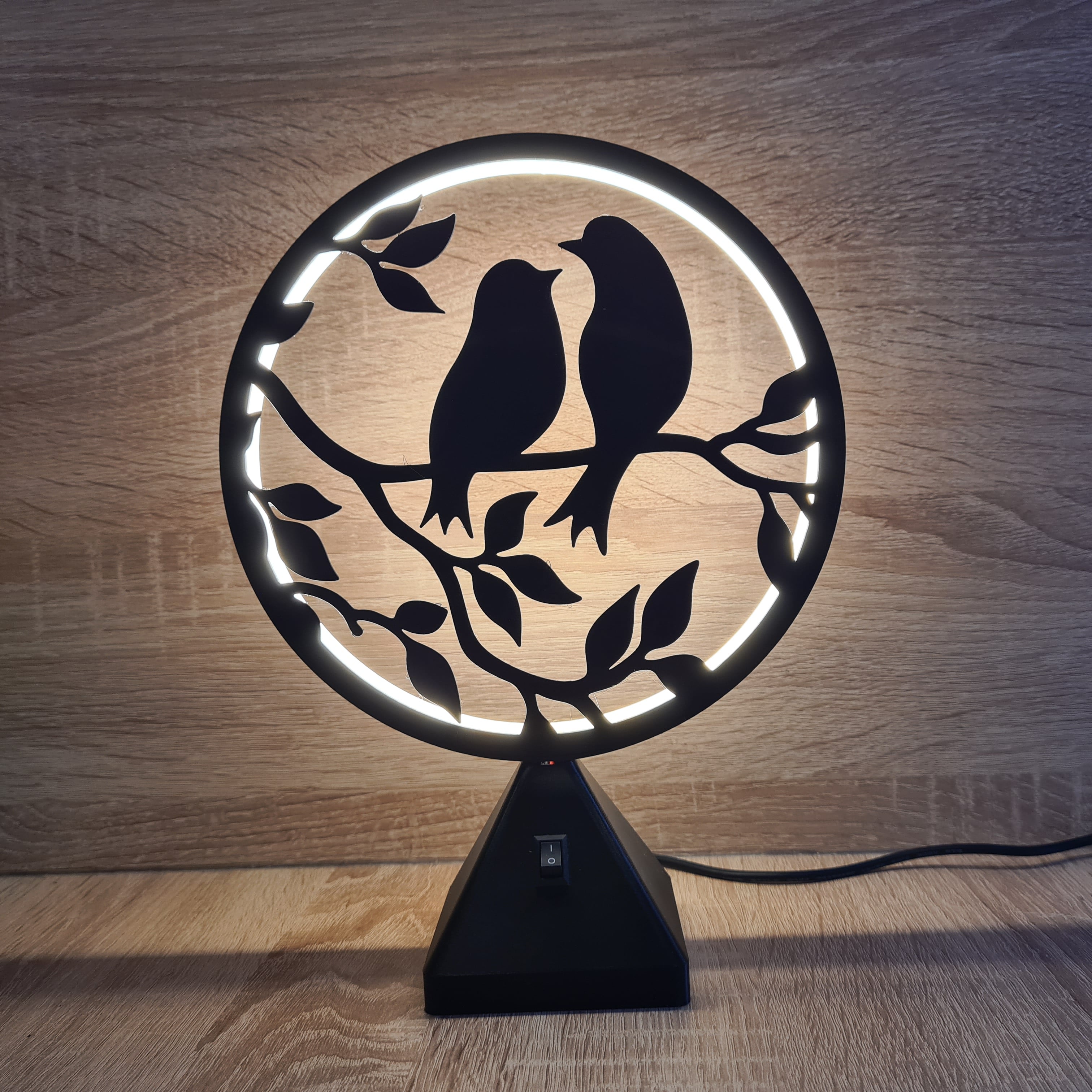 Ring LED Lamp - Set 2 - 10 interchangeable faces 3d model