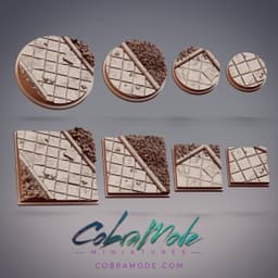 Tiled Path Base Pack (8pcs) - Round and Square Versions 3d model
