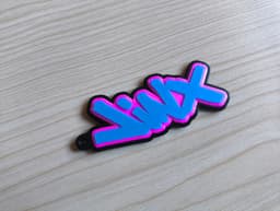 Jinx League of Legends Debossed Keychain 3d model
