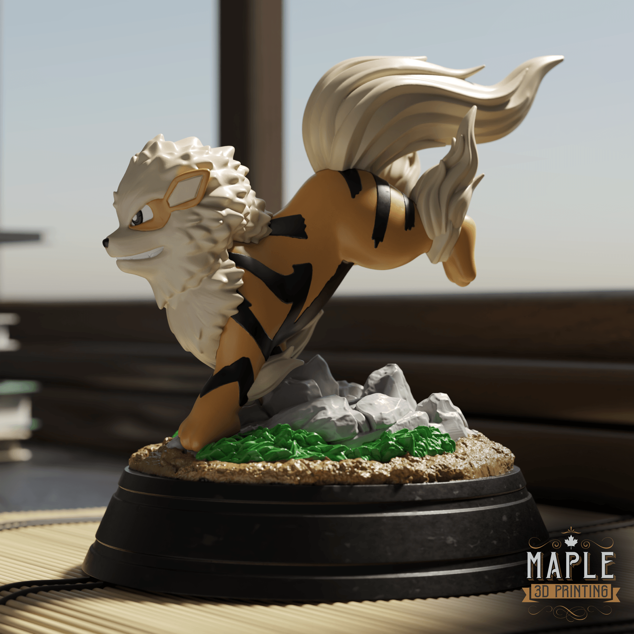 Arcanine Diorama - Pokemon 3d model