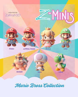 Z-Minis Mario Bross Collection 3d model