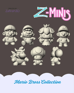 Z-Minis Mario Bross Collection 3d model