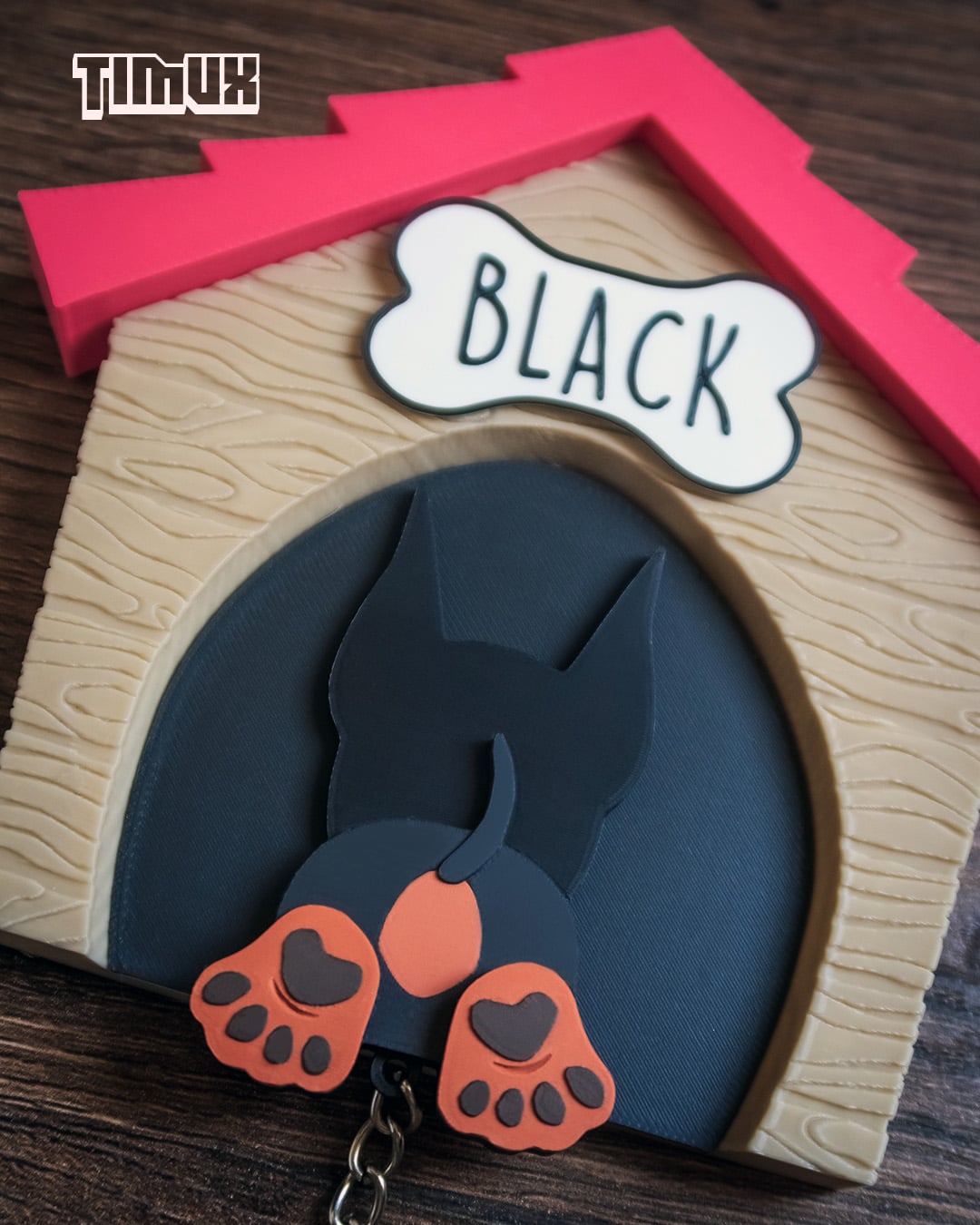 DOBERMAN KEYCHAIN SET 3d model