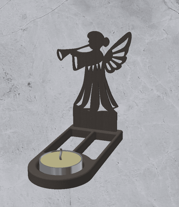 Candle Holder Decoration 3d model
