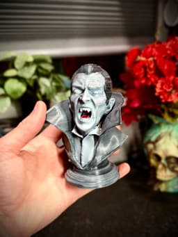Dracula statue and bookends 3d model