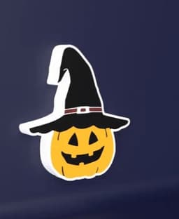 Witch Hat Pumpkin - LED Strip compatible 3d model