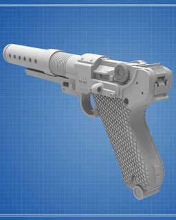 A-180 Blaster Pistol - Star Wars 3d model