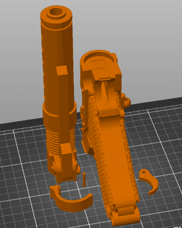 A-180 Blaster Pistol - Star Wars 3d model