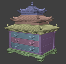 Japanese Dresser 3d model