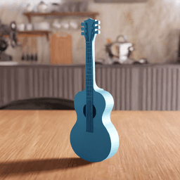 Classical Guitar Decorative Prop Figurine 3d model