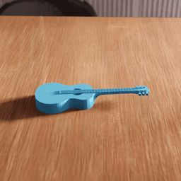 Classical Guitar Decorative Prop Figurine 3d model