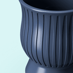 Modern Ribbed Planter 3d model