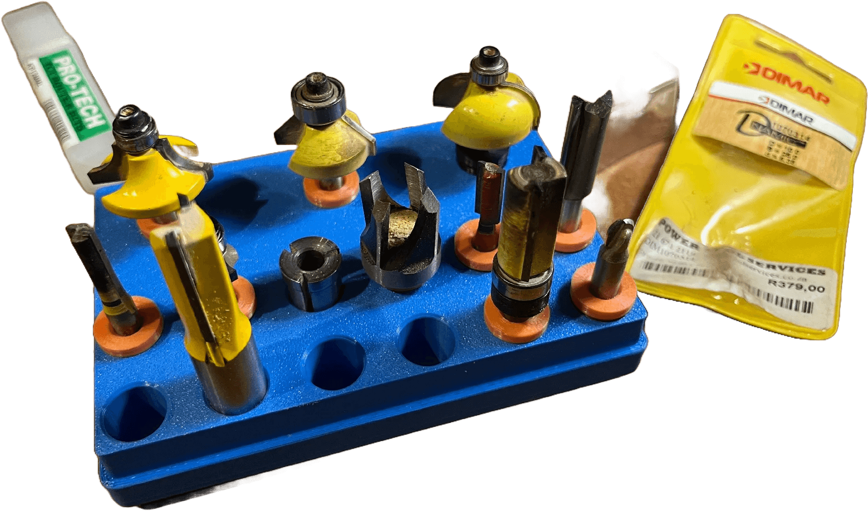 Gridfinity Router Bit storage 3d model