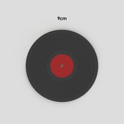Gramophone Coaster Set 3d model