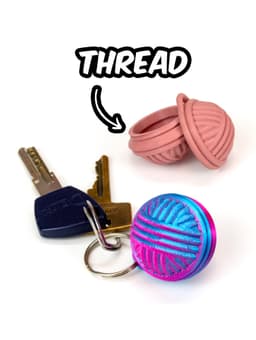 Yarn Ball: Container keychain 3d model