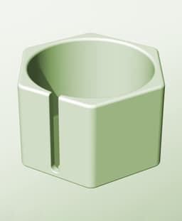 CH128-95-S Modular Stacking slotted container for home decor 3d model