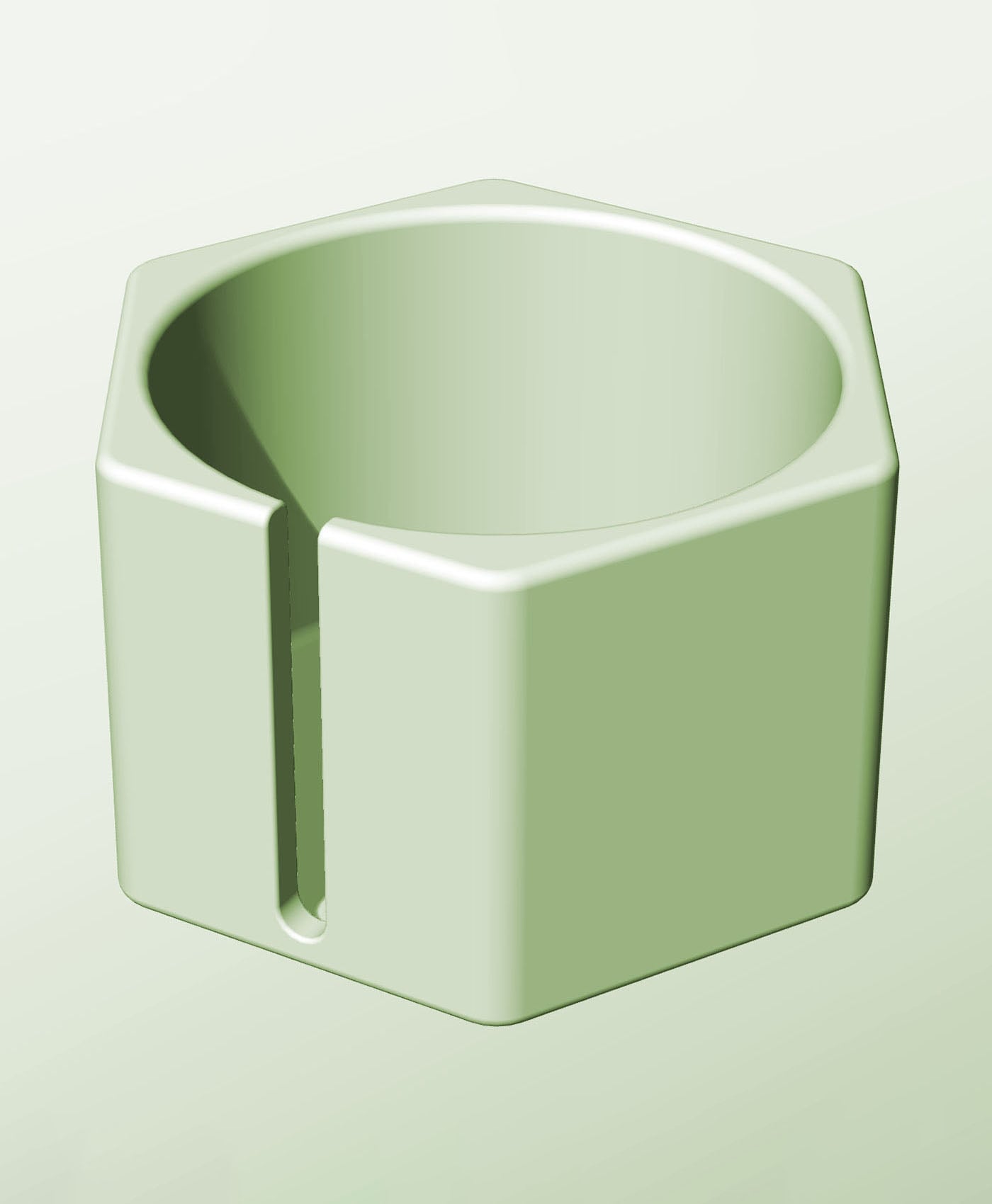 CH128-95-S Modular Stacking slotted container for home decor 3d model