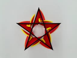 Flaming Pentagram Flower 3d model