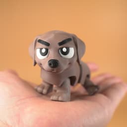 Flexi Articulated Troublemaker Little Labrador 3d model