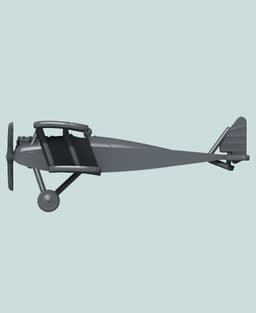 1:144 Halberstadt D.II 3d model