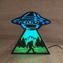 UFO Abduction LED Lamp 3d model