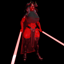 Female Alien Dark Sider V2 3d model