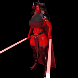 Female Alien Dark Sider V2 3d model